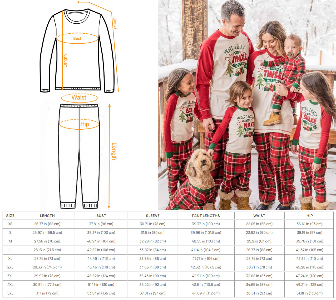All Calm Family Christmas Pjs Matching Sets Jammies For Adults And Kids  Holiday Xmas Sleepwear Set